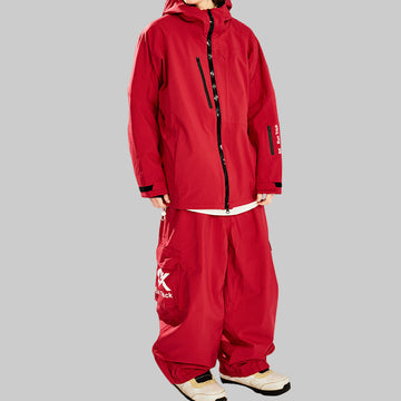 Snow Baggy Pant-Red