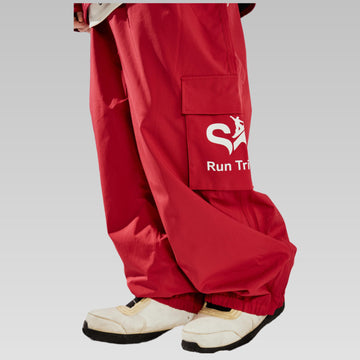 Snow Baggy Pant-Red