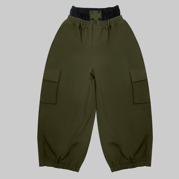 Snow Baggy Pant-Dark Green