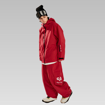 Snow Baggy Pant-Red